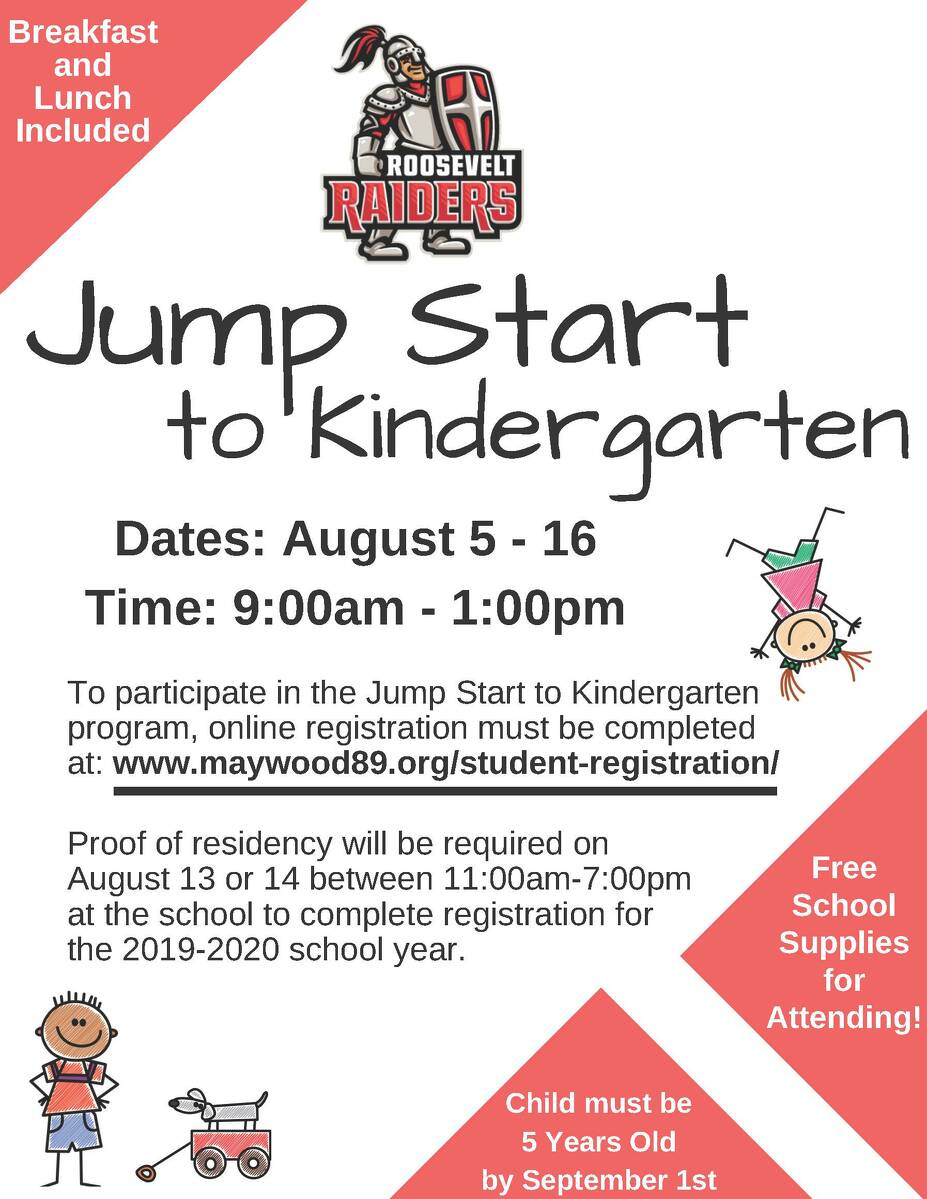 Jump Start to Kindergarten flyer
